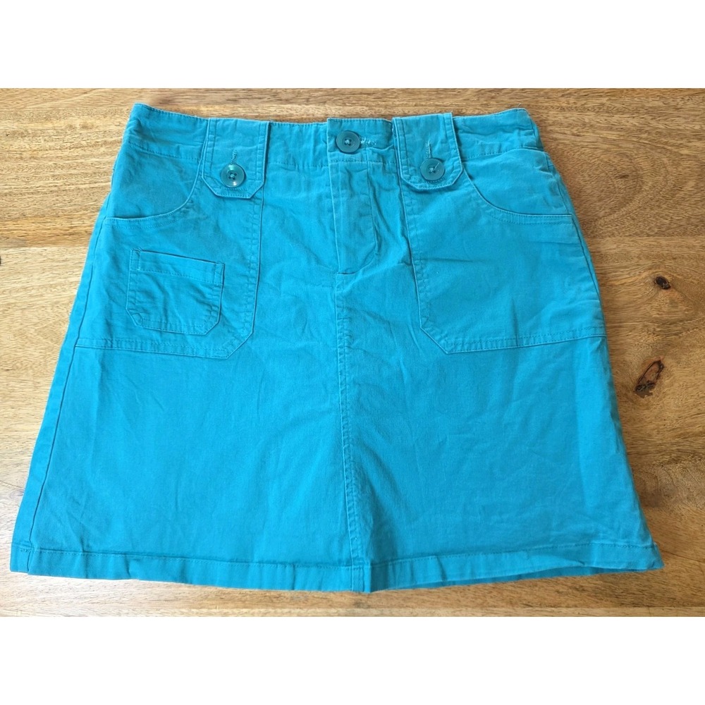 White Stag Size 10 Womens Skort Turquoise Blue Skirt With Shorts Mini